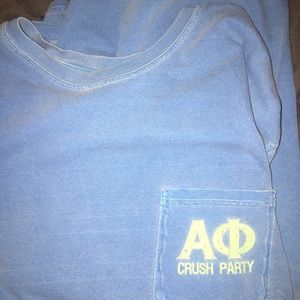 Alpha phi comfort colors t shirt